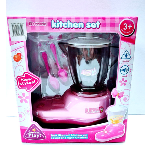 Electronic Pink Kitchen Set for kids ages 3+ - Picture 1 of 5